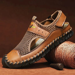 Hendrix | Men's Closed Toe Orthopaedic Sandals – Brown
