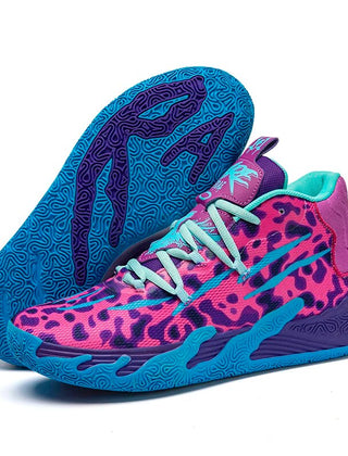 Cassius | Men's High-Top Basketball Sneakers – Blue