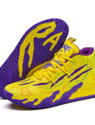 Cassius | Men's High-Top Basketball Sneakers – Yellow
