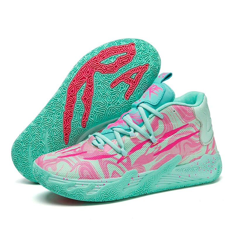 Cassius | Men's High-Top Basketball Sneakers – Green