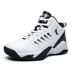 Cassius | Men's High-Top Basketball Sneakers – White