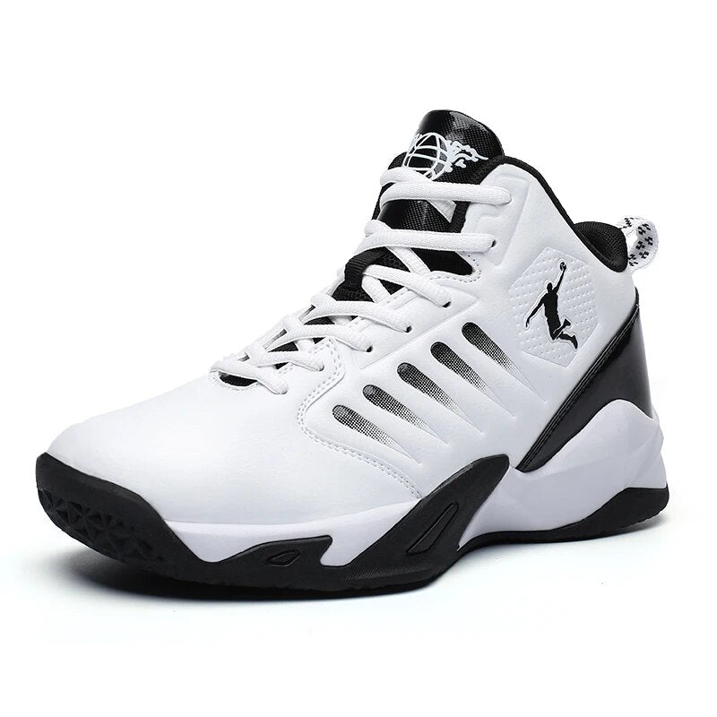 Cassius | Men's High-Top Basketball Sneakers – White