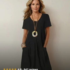 Junia | Casual Flow Dress with Pockets