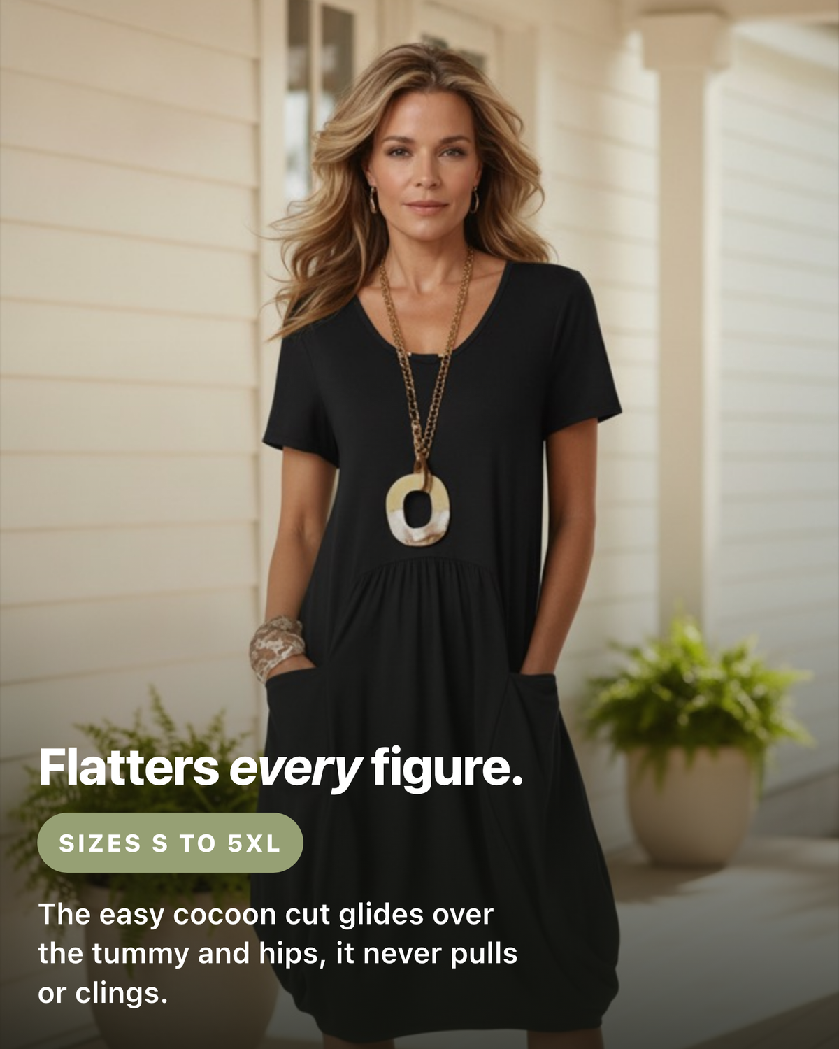 Junia | Casual Flow Dress with Pockets