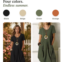 Junia | Casual Flow Dress with Pockets