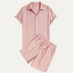 Garrick | Camp Collar Shirt and Shorts Set