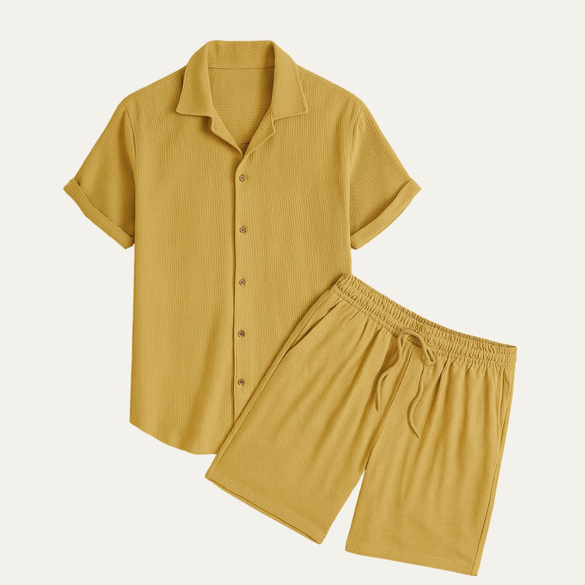 Garrick | Camp Collar Shirt and Shorts Set