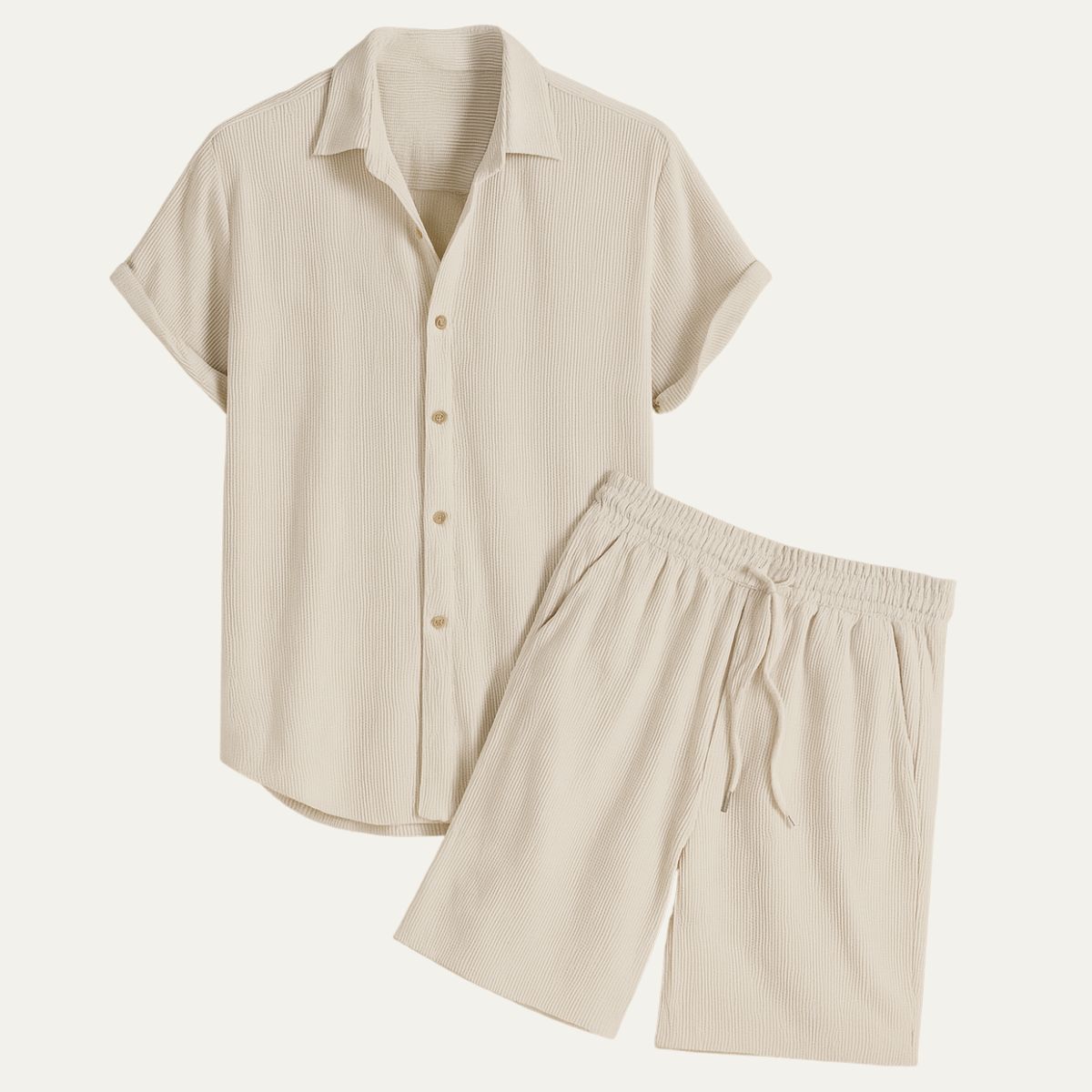 Garrick | Camp Collar Shirt and Shorts Set