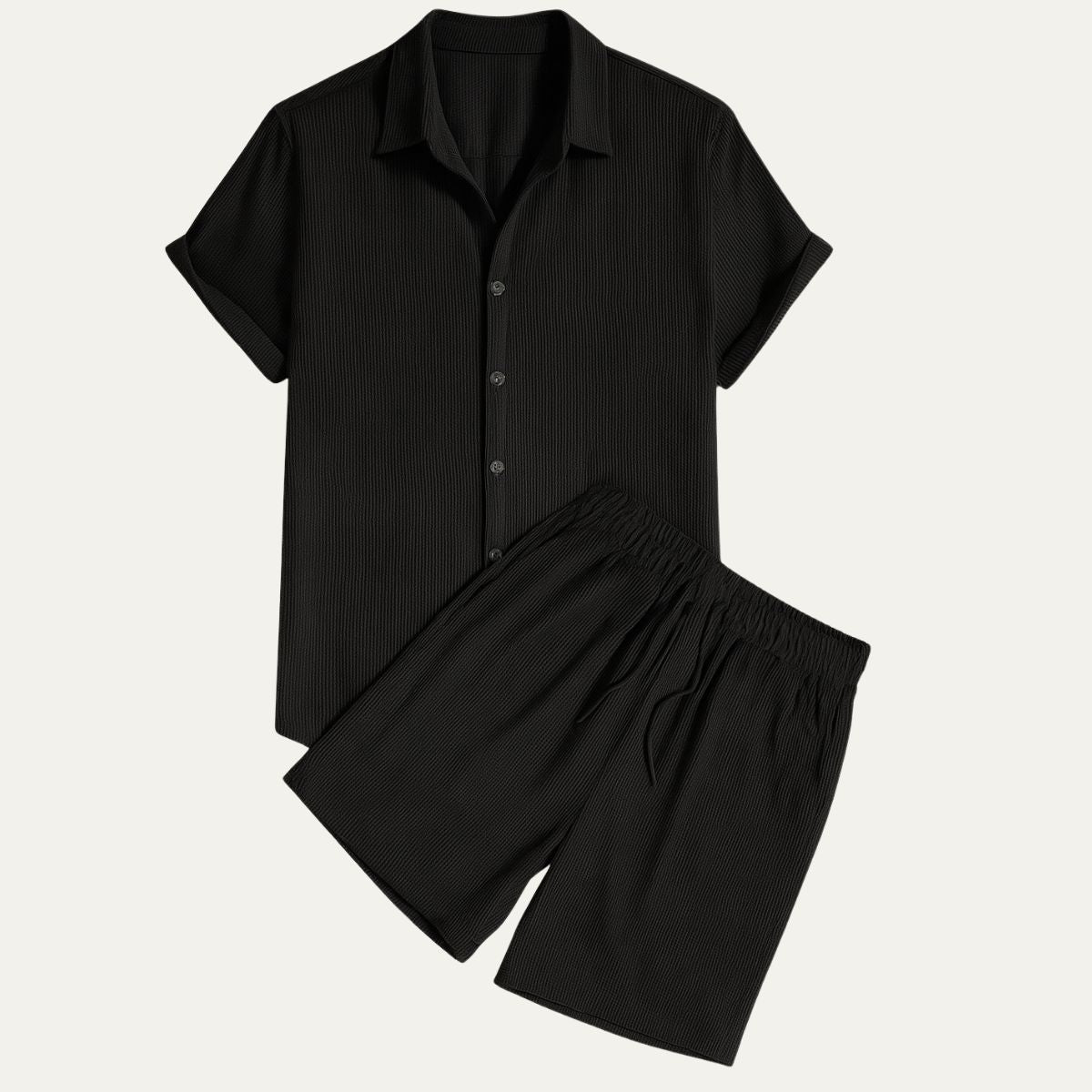 Garrick | Camp Collar Shirt and Shorts Set