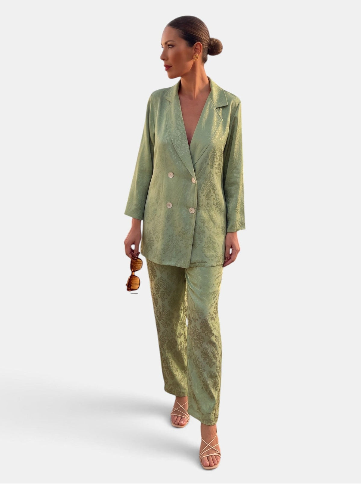 Rilla | Blazer and Wide Leg Pant Set