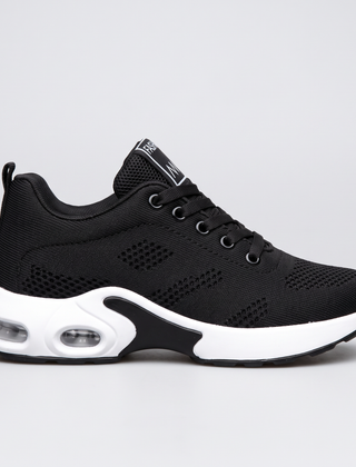 Ursula | Breathable Mesh Orthopaedic Sneakers – Black