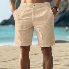 Jarrah | Linen Shorts with Button Fly