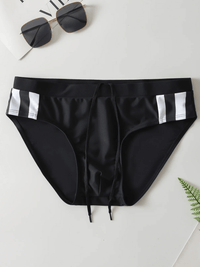 Lyle | Mid-Rise Swim Briefs with Colour Block Design