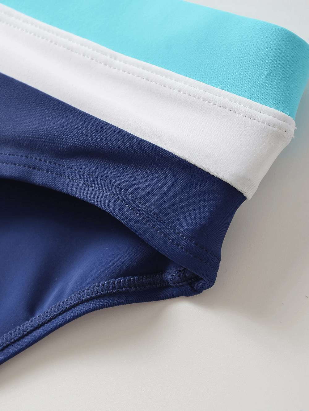 Lyle | Mid-Rise Swim Briefs with Colour Block Design