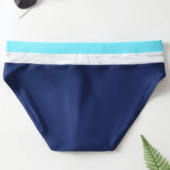 Lyle | Mid-Rise Swim Briefs with Colour Block Design
