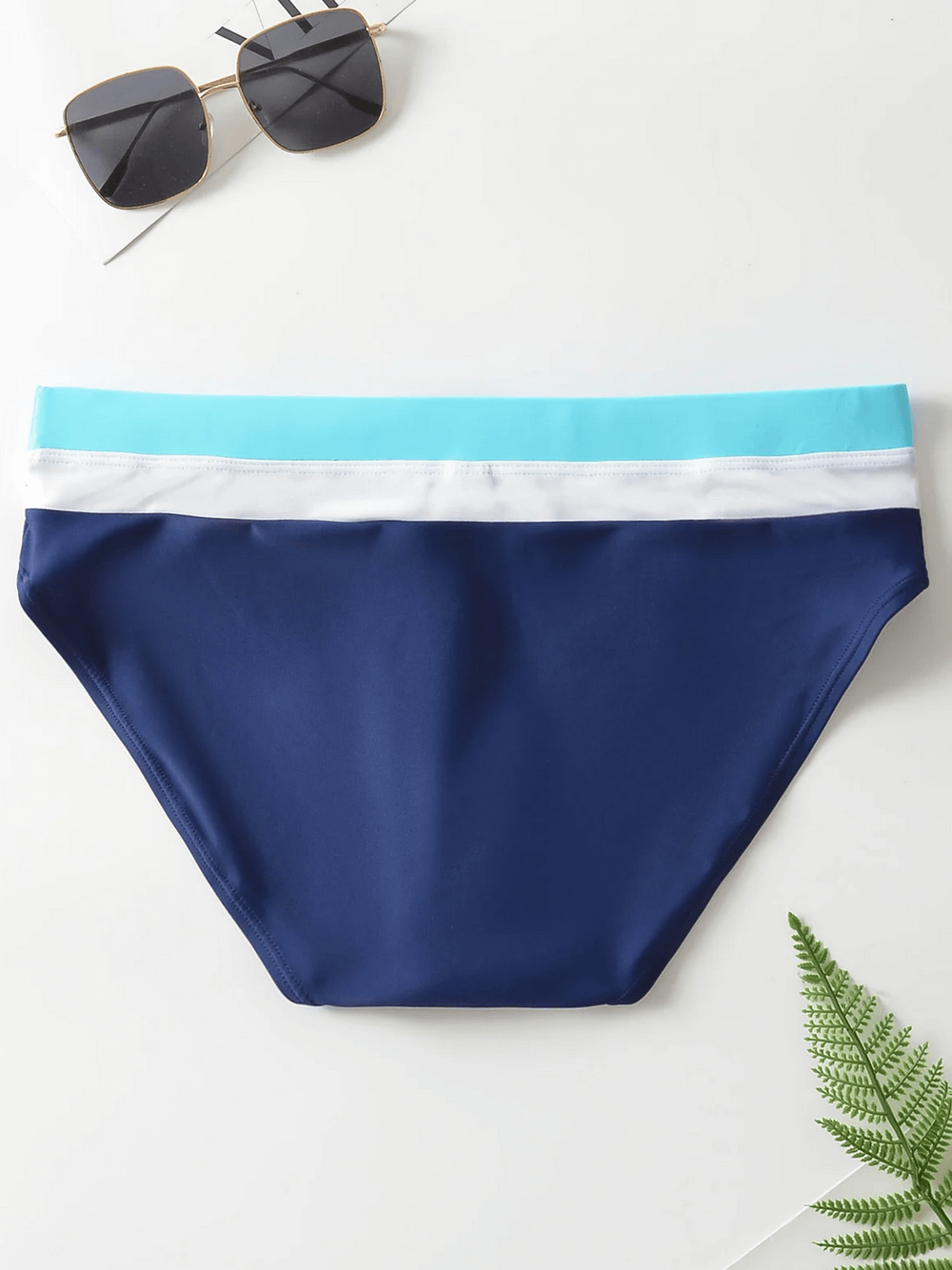 Lyle | Mid-Rise Swim Briefs with Colour Block Design