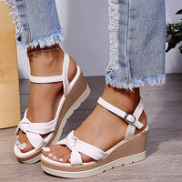 Odessa | Women's Platform Sandals with Crossover Straps