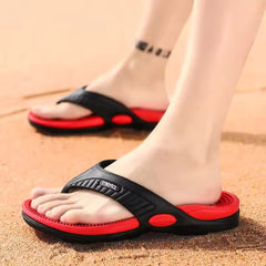 Everett | Men's Acupressure Massage Flip-Flops – Red