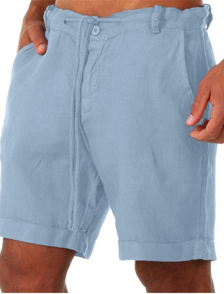 Seb | Three-Quarter Beach Shorts for Summer Days – Light Blue