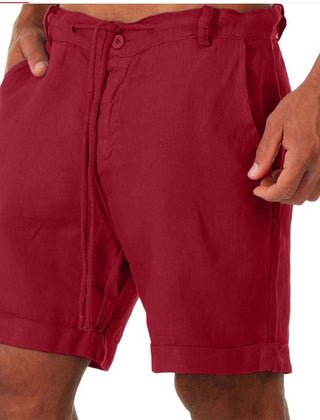 Seb | Three-Quarter Beach Shorts for Summer Days – Red