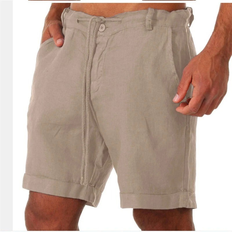 Seb | Three-Quarter Beach Shorts for Summer Days – Khaki