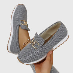 Margaux | Mesh Loafer Sneakers with Lug Sole