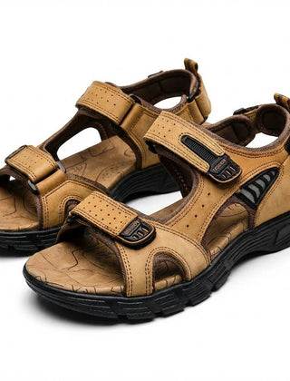Rowan | Unisex Hiking Sandals with Grip Sole – Light Brown