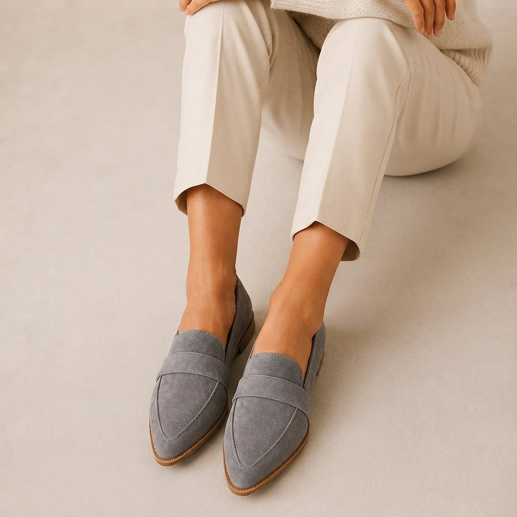 Orianne | Pointed Toe Penny Loafers