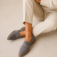 Orianne | Pointed Toe Penny Loafers