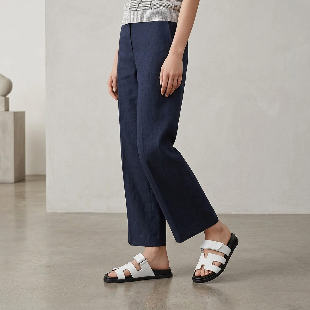 Tallulah | Cut-Out Flat Slip-On Sandals