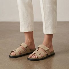 Tallulah | Cut-Out Flat Slip-On Sandals