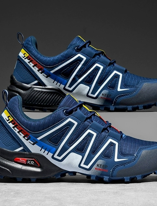 Ansel | Men's Durable Outdoor Hiking Shoes – Blue