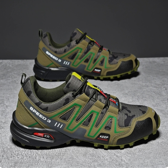 Ansel | Men's Durable Outdoor Hiking Shoes – Green