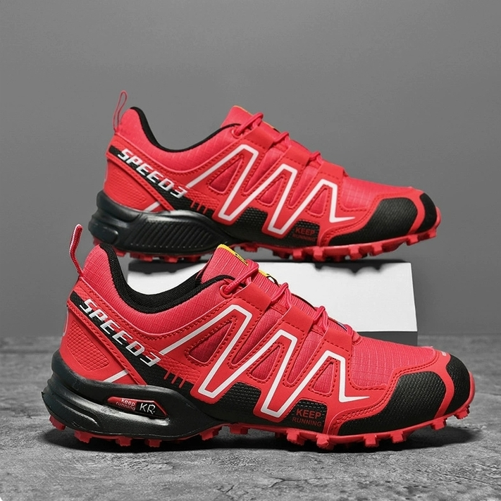 Ansel | Men's Durable Outdoor Hiking Shoes – Red